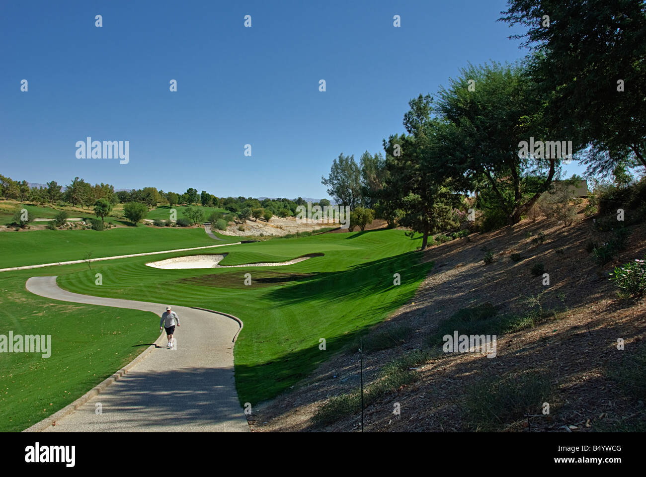 Indian Wells, Golf USA, Golf Course, Resort, Indian Wells, Palm Desert, CA , Scenic ,Coachella Valley ,near Palm Springs Stock Photo