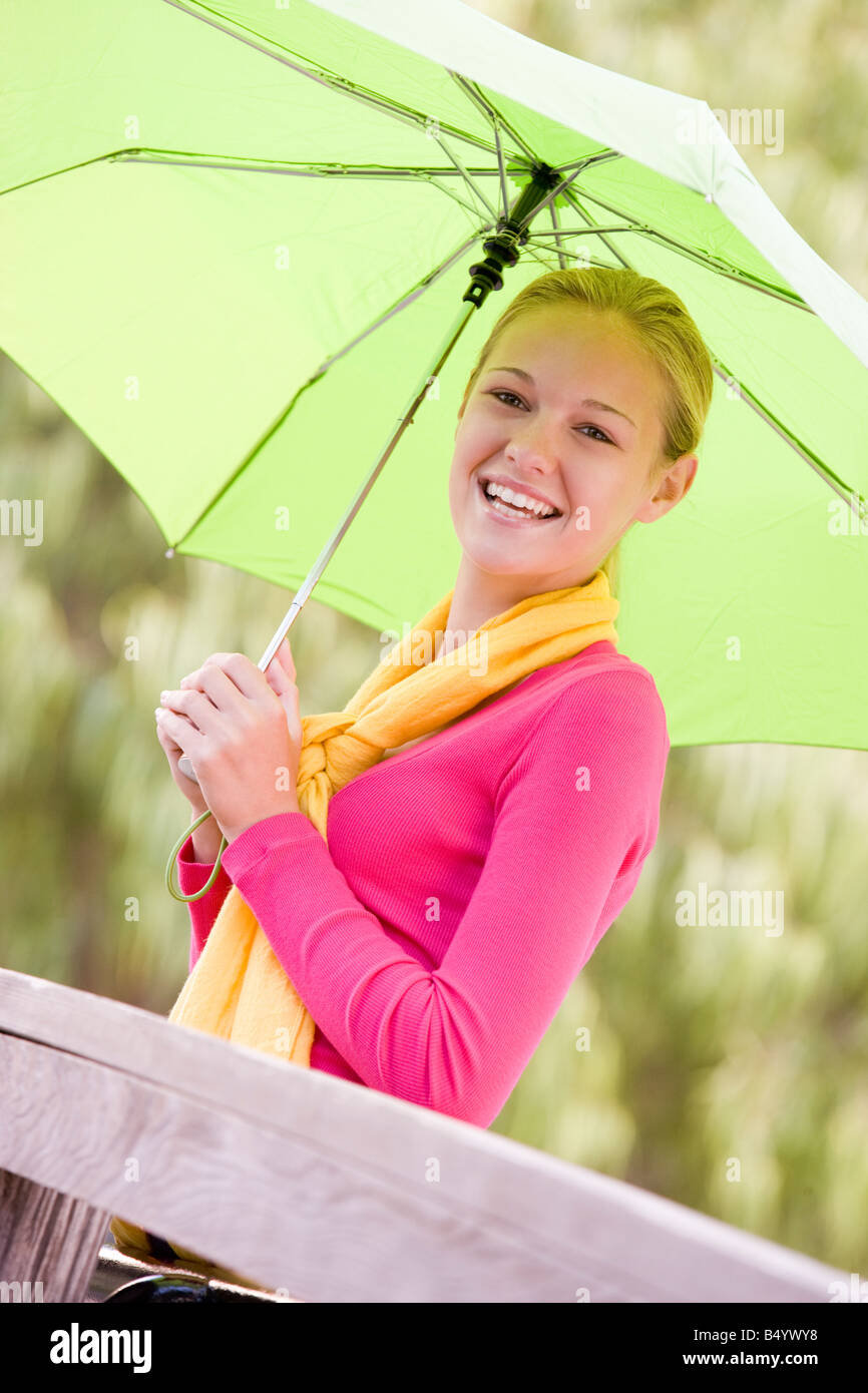 Portrait Of Teenage Girl Outdoors Stock Photo - Alamy