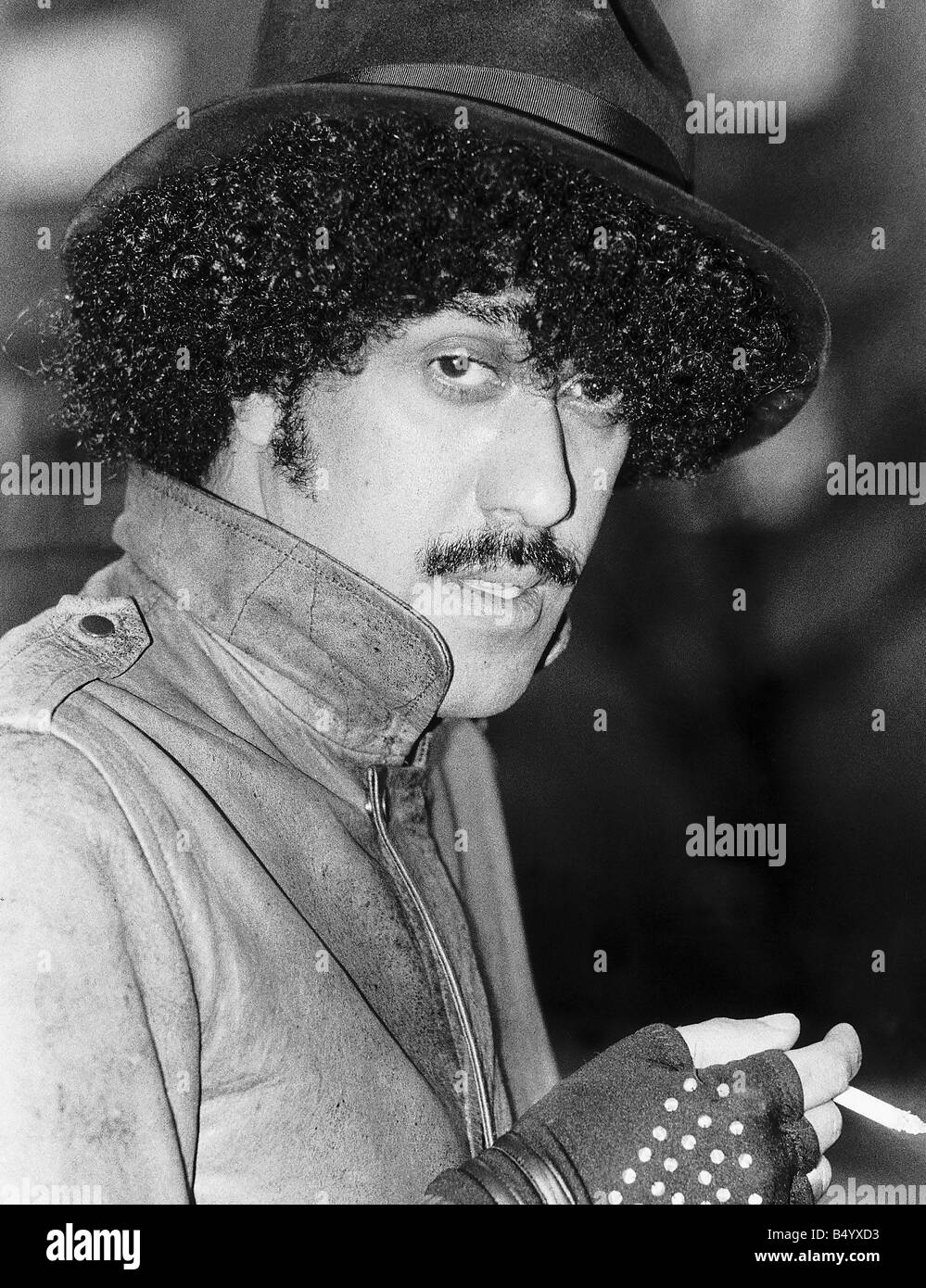 Phil Lynott lead singer of pop group Thin Lizzy Stock Photo Alamy