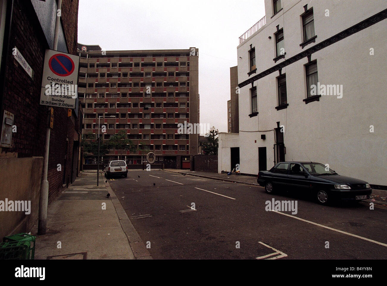 Hassard Street in Bethnal Green London where the great grandparents of actress Elizabeth Hurley lived Stock Photo