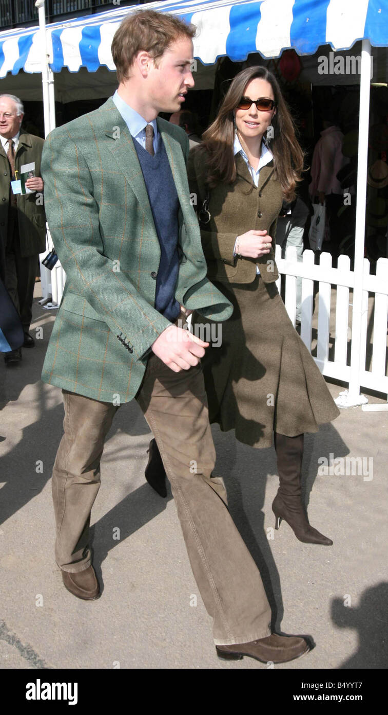 Prince William and Kate Middleton William Kate at Cheltenham 13th March 2007  Stock Photo - Alamy