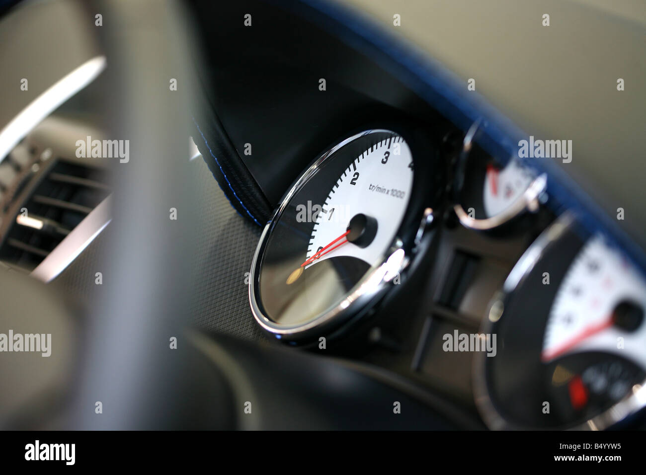 Car dash board with speedometer Stock Photo Alamy