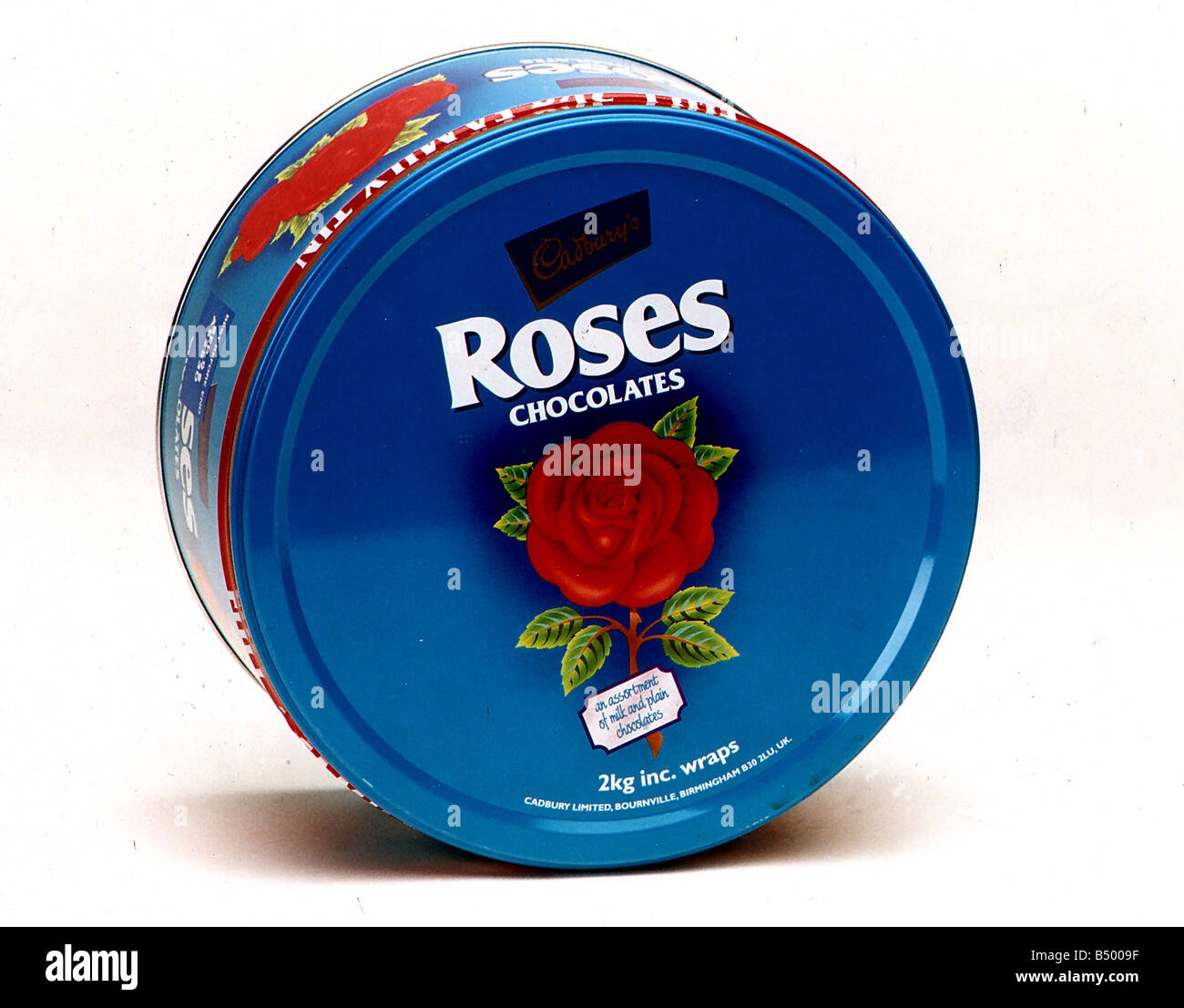 Roses Chocolates tin Stock Photo Alamy
