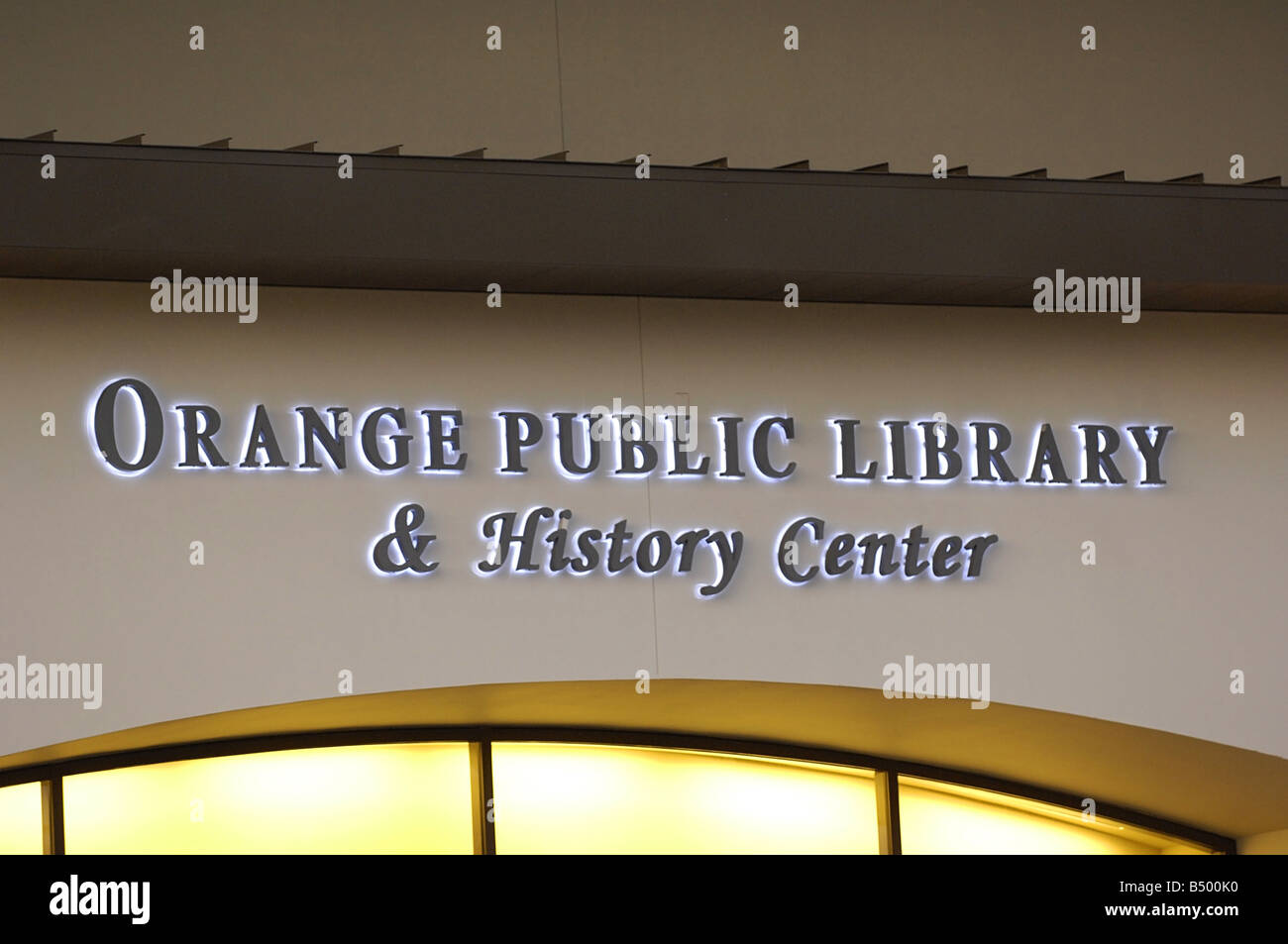 The Orange Public Library and History Center Stock Photo Alamy