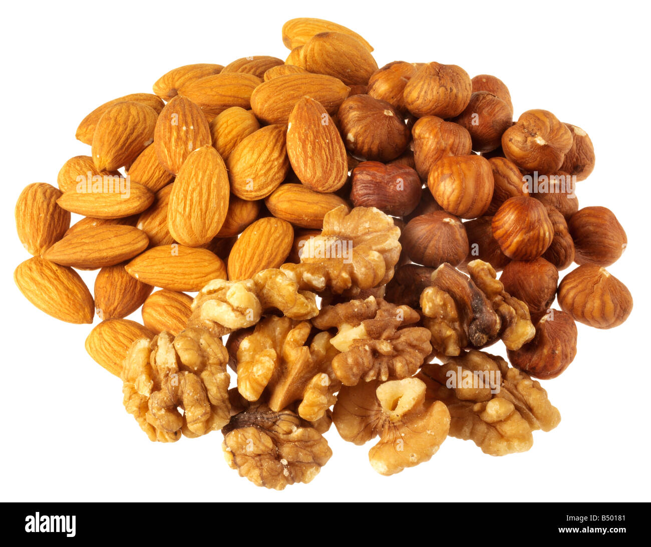 MIXED NUTS Stock Photo