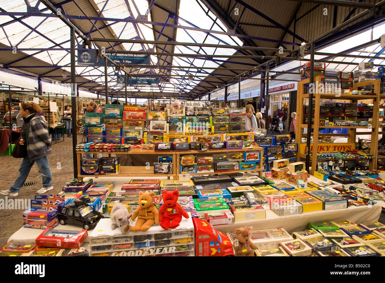 Antique Market Greenwich SE10 London United Kingdom Stock Photo Alamy