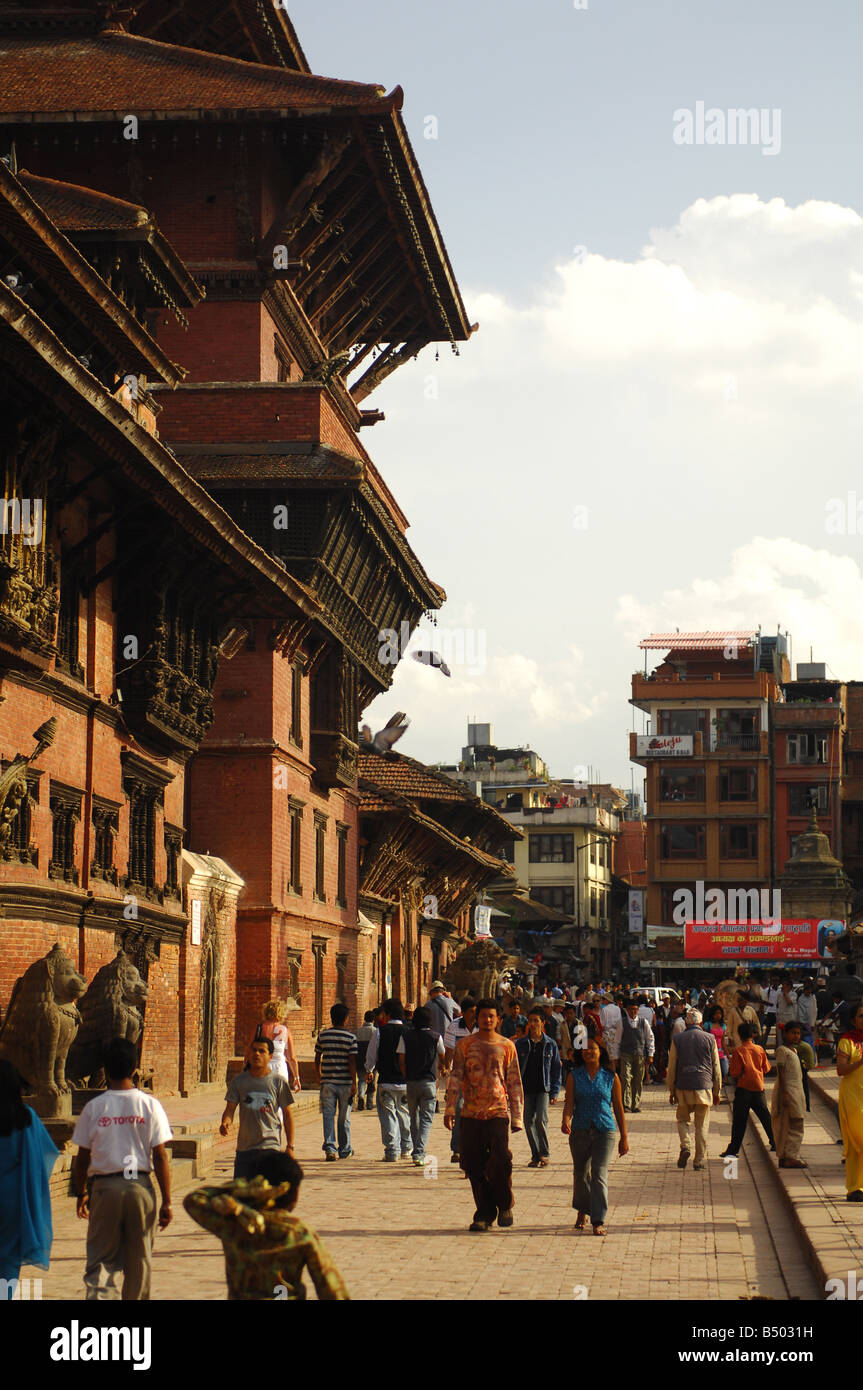 Street scene in Kathmandu Stock Photo