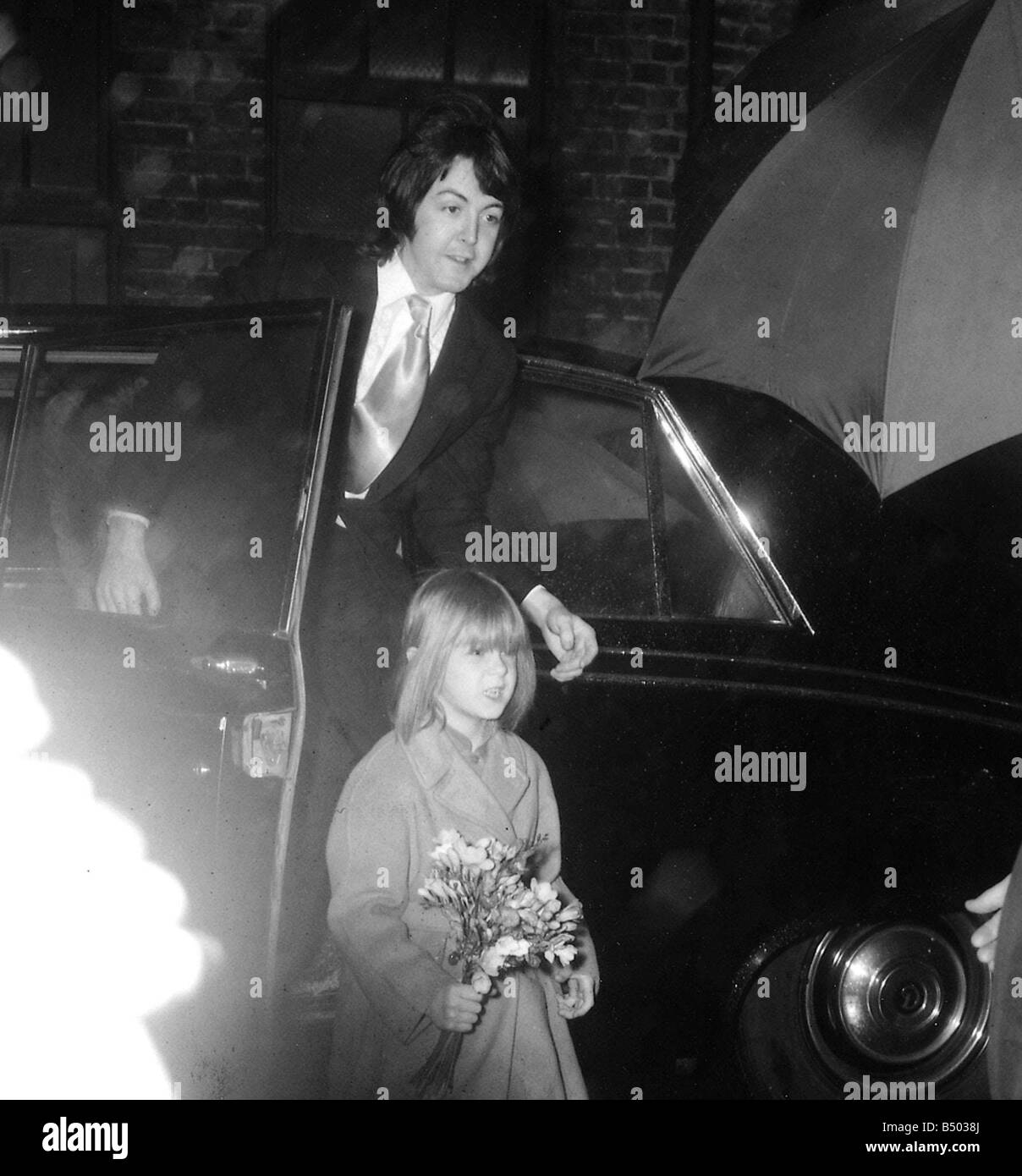 Beatles files 1969 Paul McCartney on his wedding day with daughter
