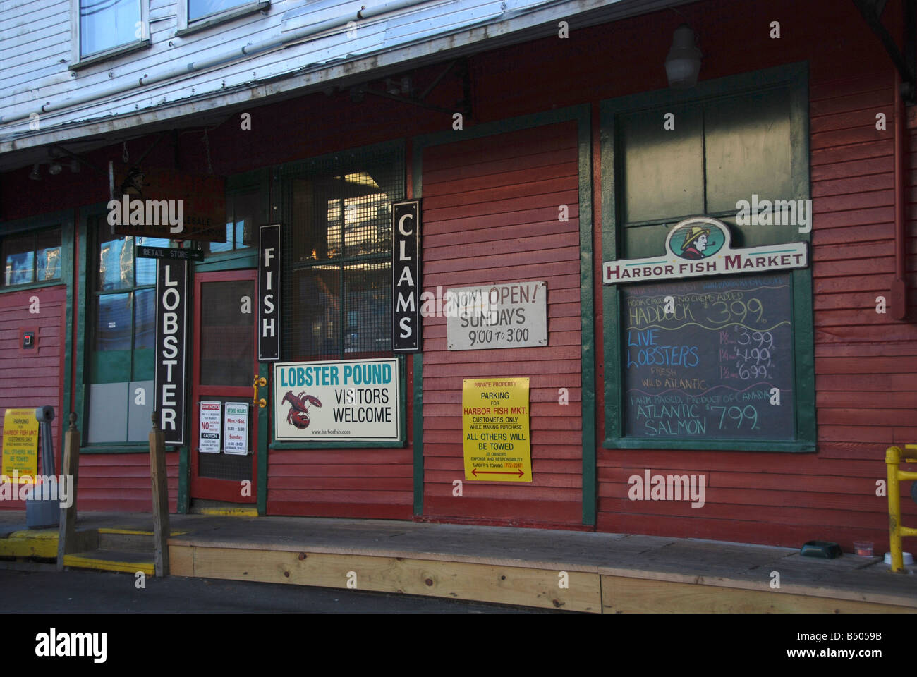 Maine fish market Stock Photo Alamy
