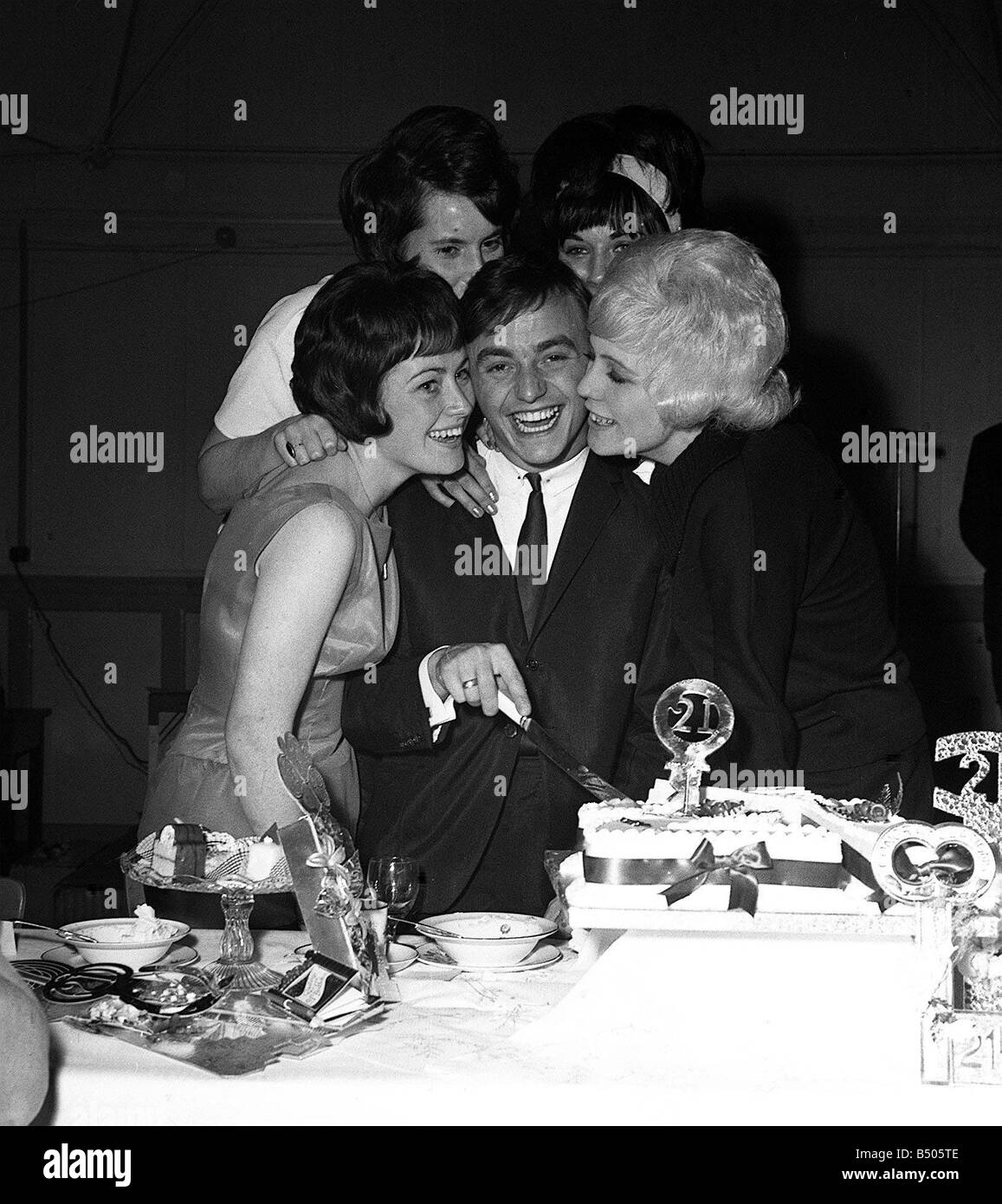 Gerry Marsden celebrates his 21st birthday 1963 at a hall in Allerton