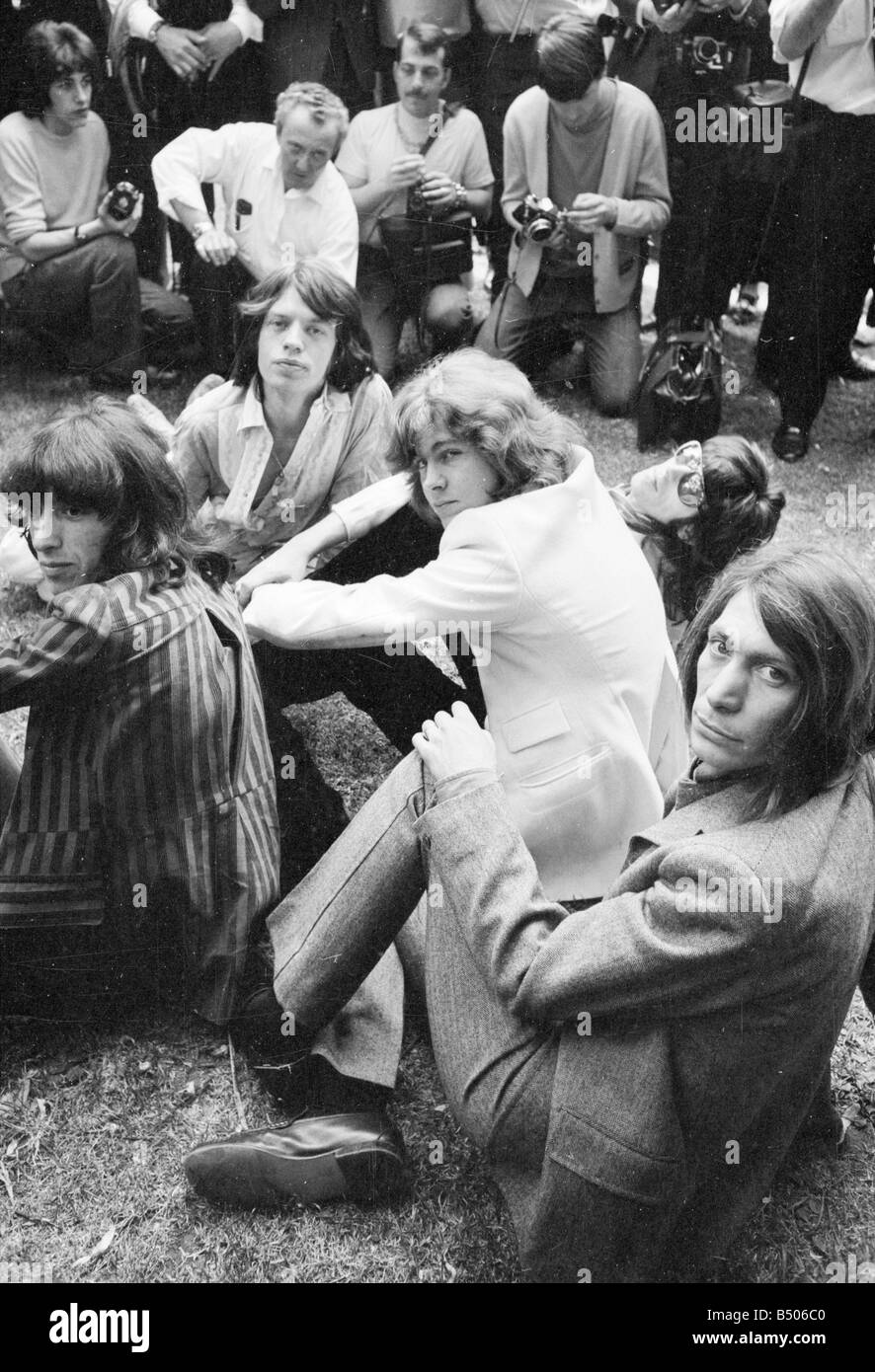 The Rolling Stones pop group 1969 Mick Jagger and Keith Richards in