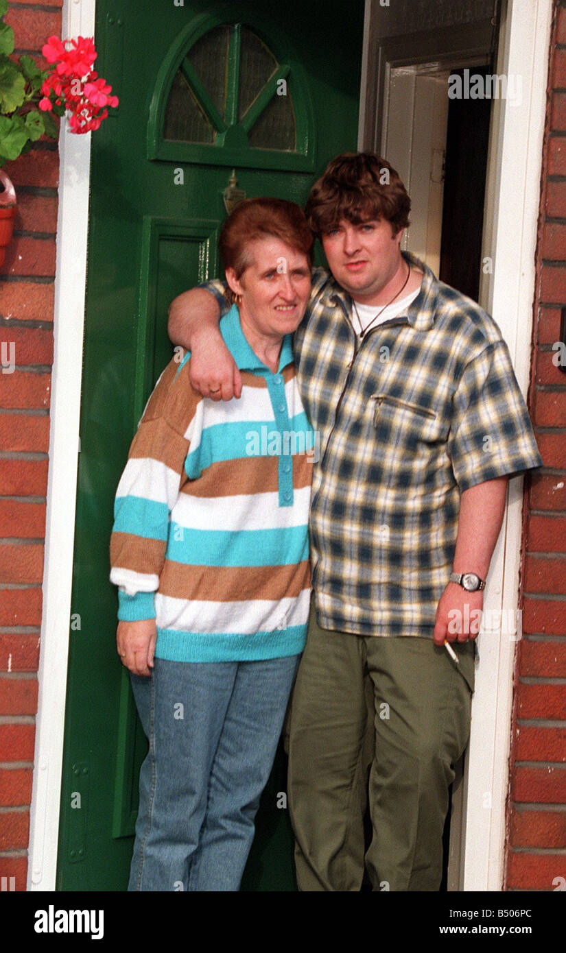 Peggy Gallagher Oasis mum is hugged by son Paul as they look sad after