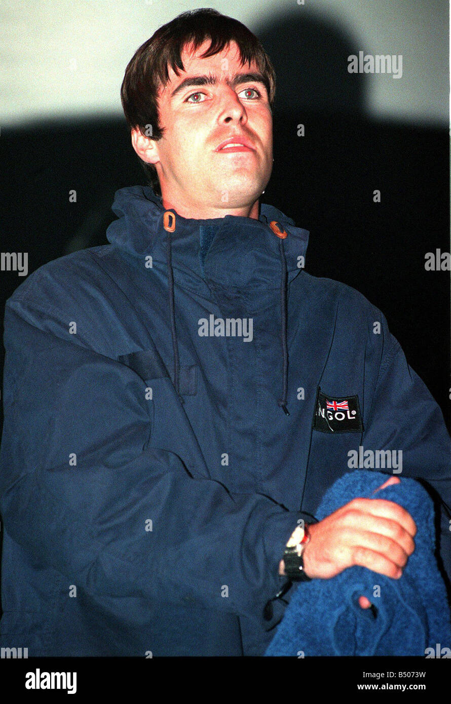 Liam Gallager of the pop group Oasis Sept 97 Stock Photo