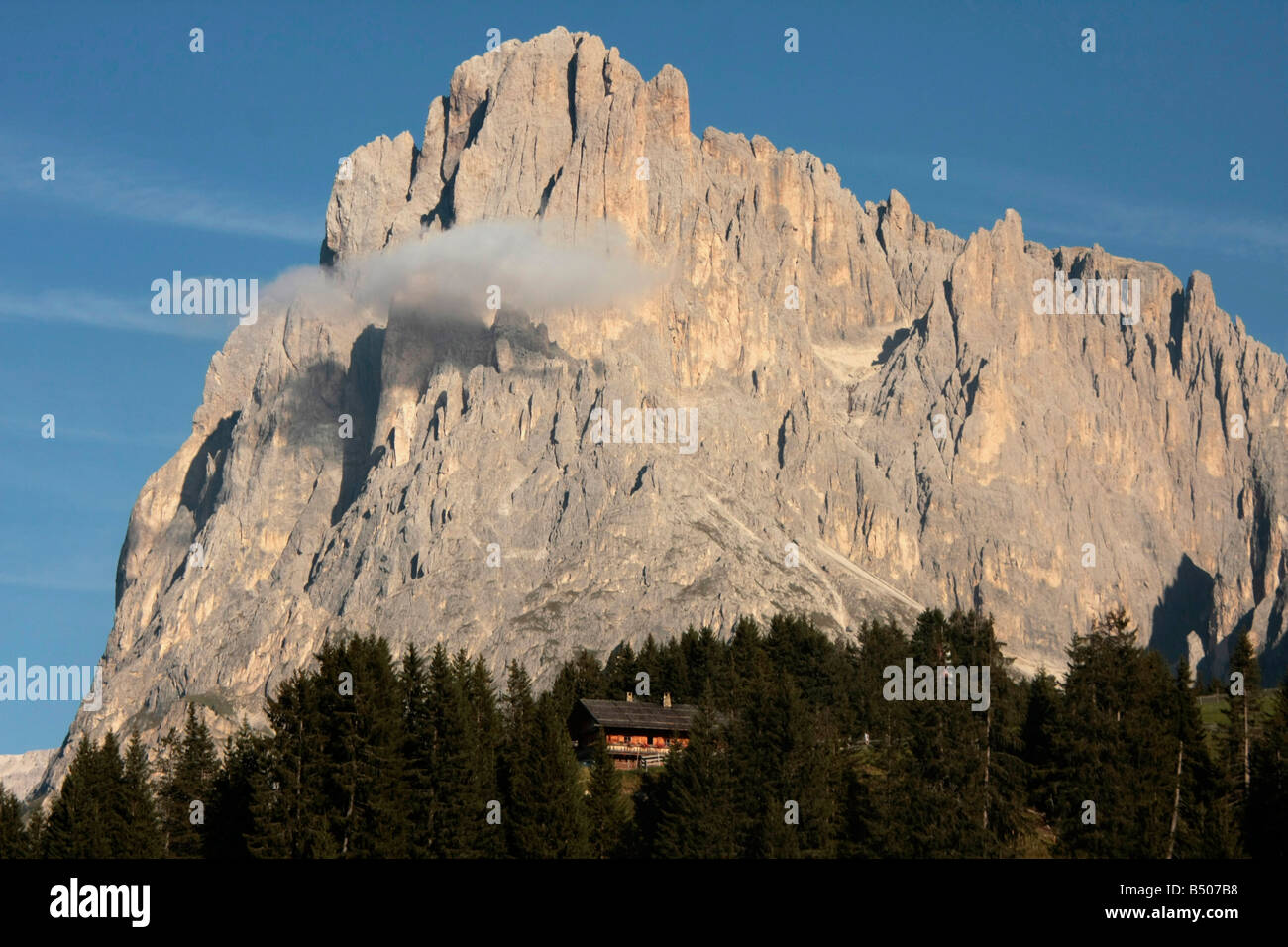 the Dolomites at Alpe di Siusi Alto Adige South Tyrol Italy Stock Photo