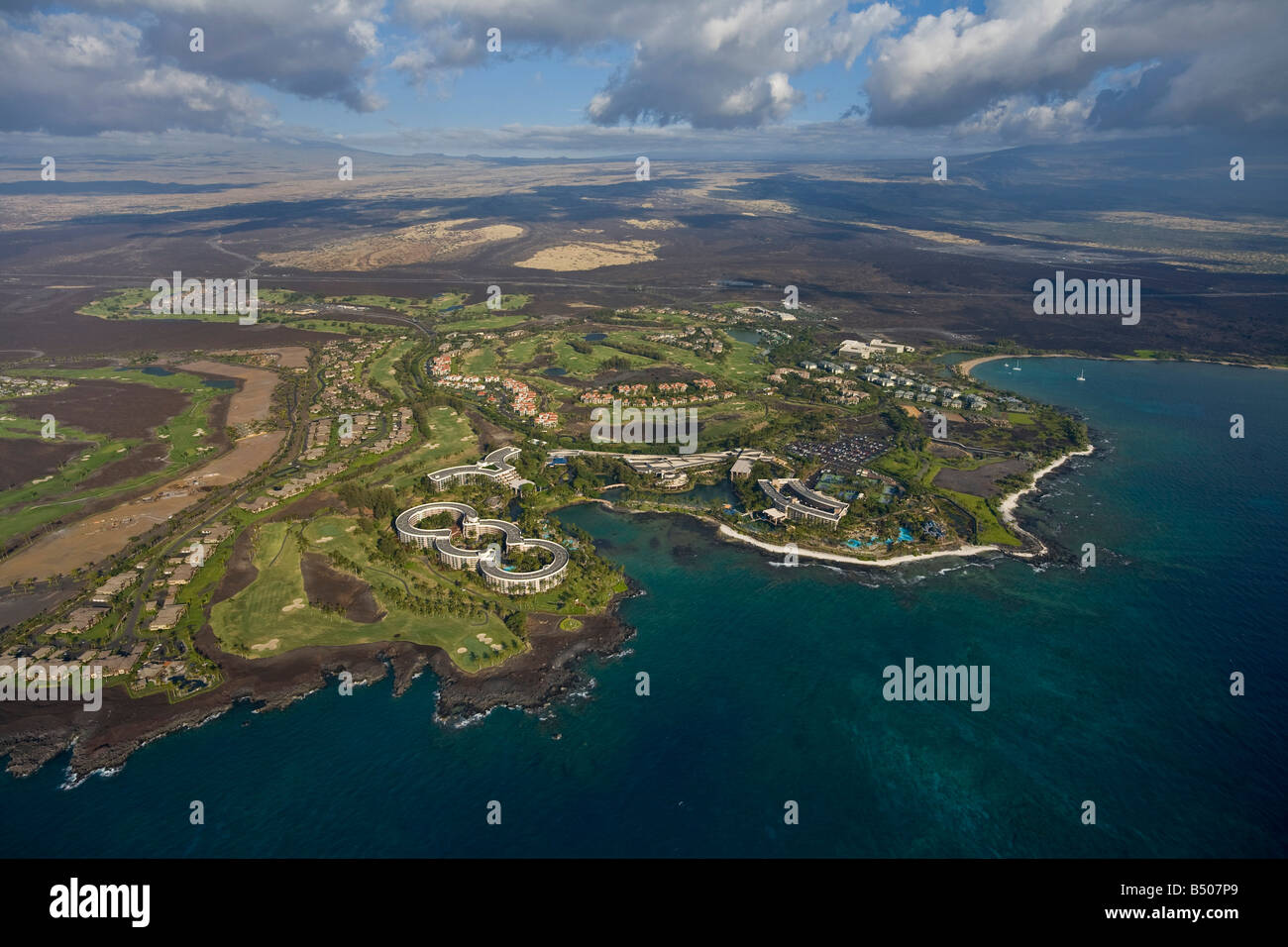 Hilton Waikoloa Resort Island of Hawaii Stock Photo