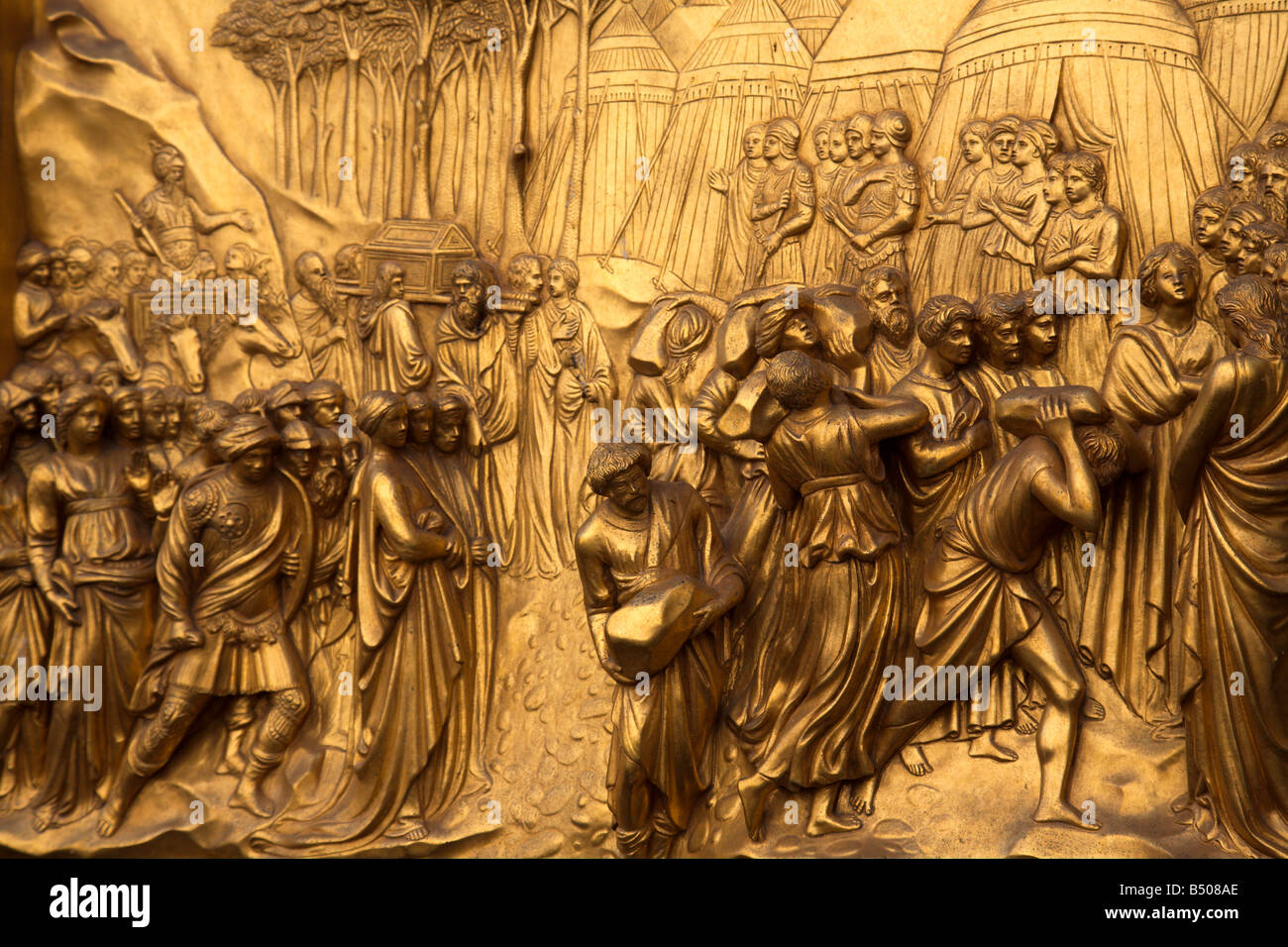 Bronze Doors Baptistry Florence Stock Photos Bronze Doors