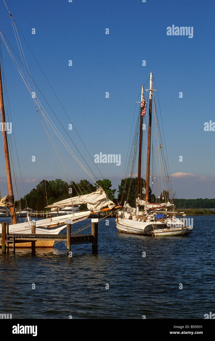 St Michaels Maryland, Indigenous oyster boats known as skipjacks on