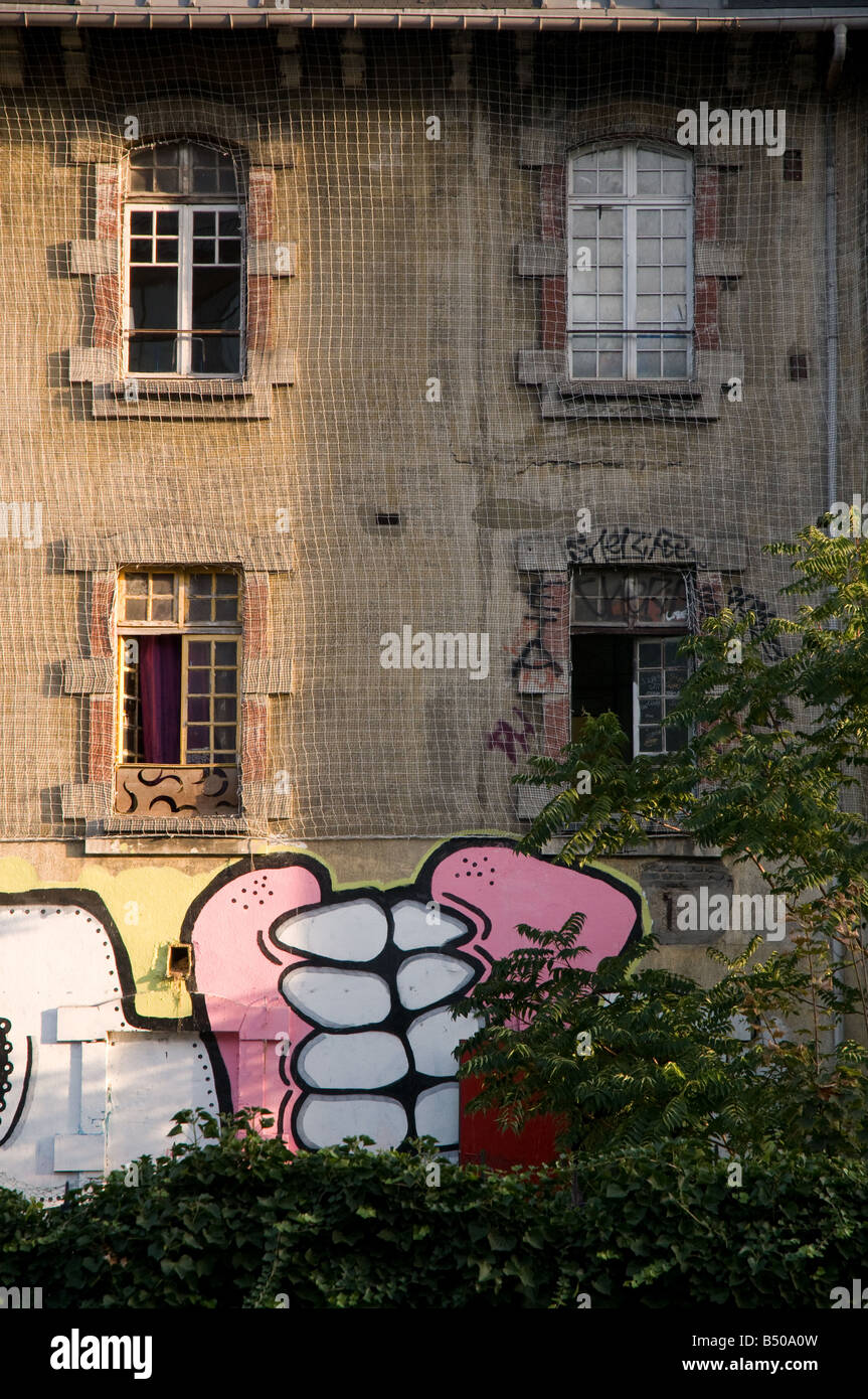 'Les Frigos' artistic squat in Paris 13 Stock Photo