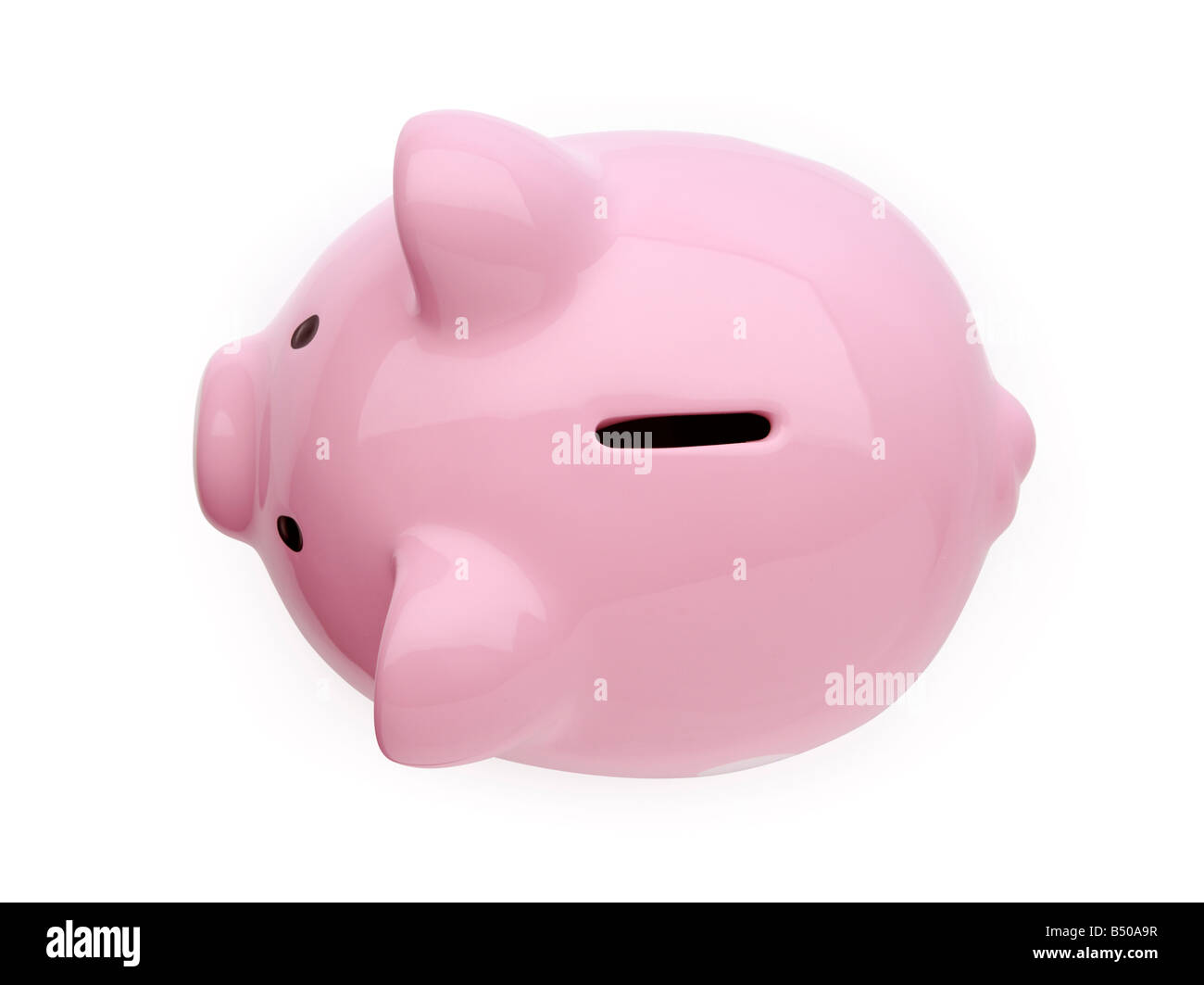 Piggy bank back Stock Photo