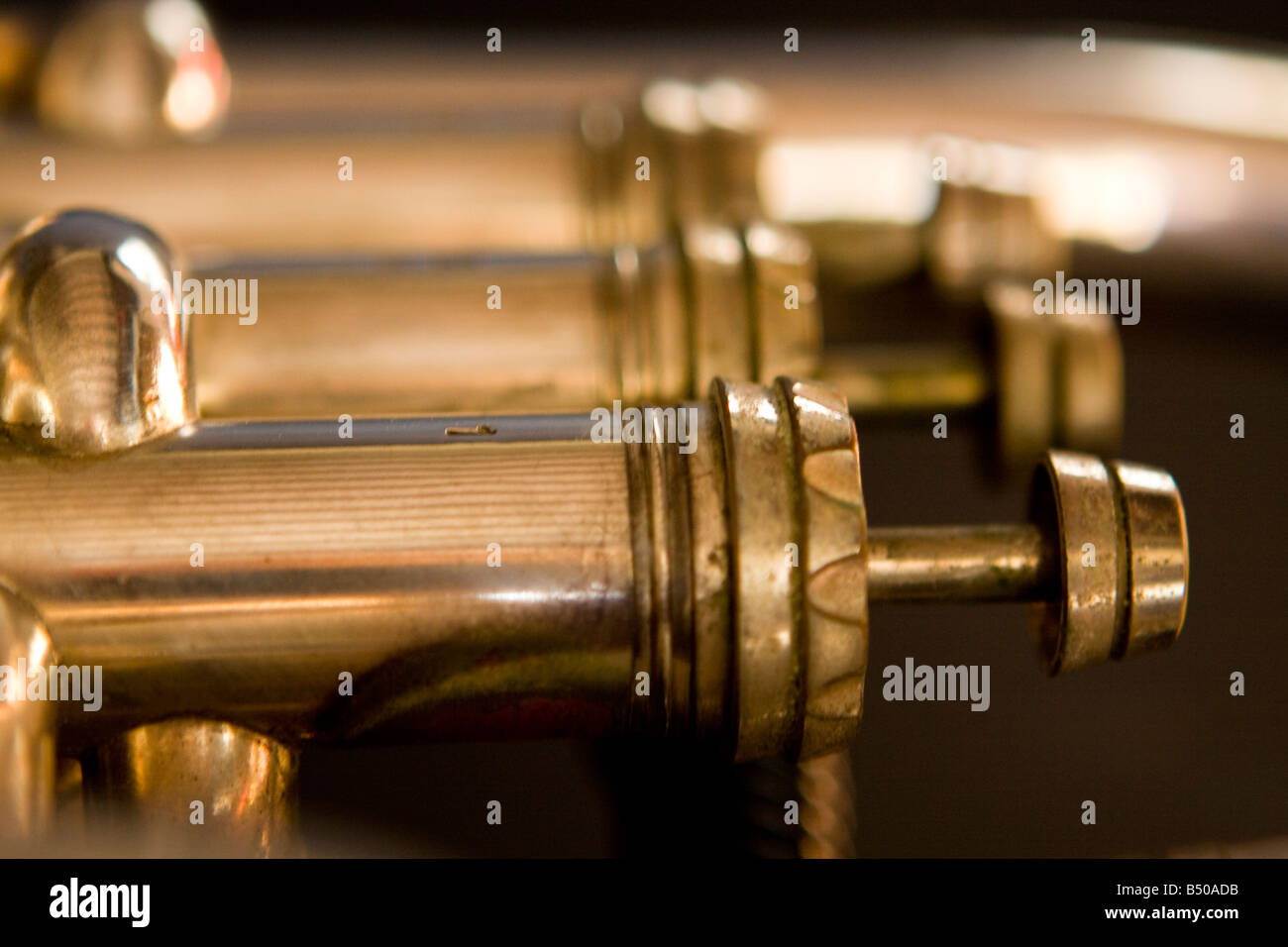Euphonium valves, brass band Stock Photo Alamy