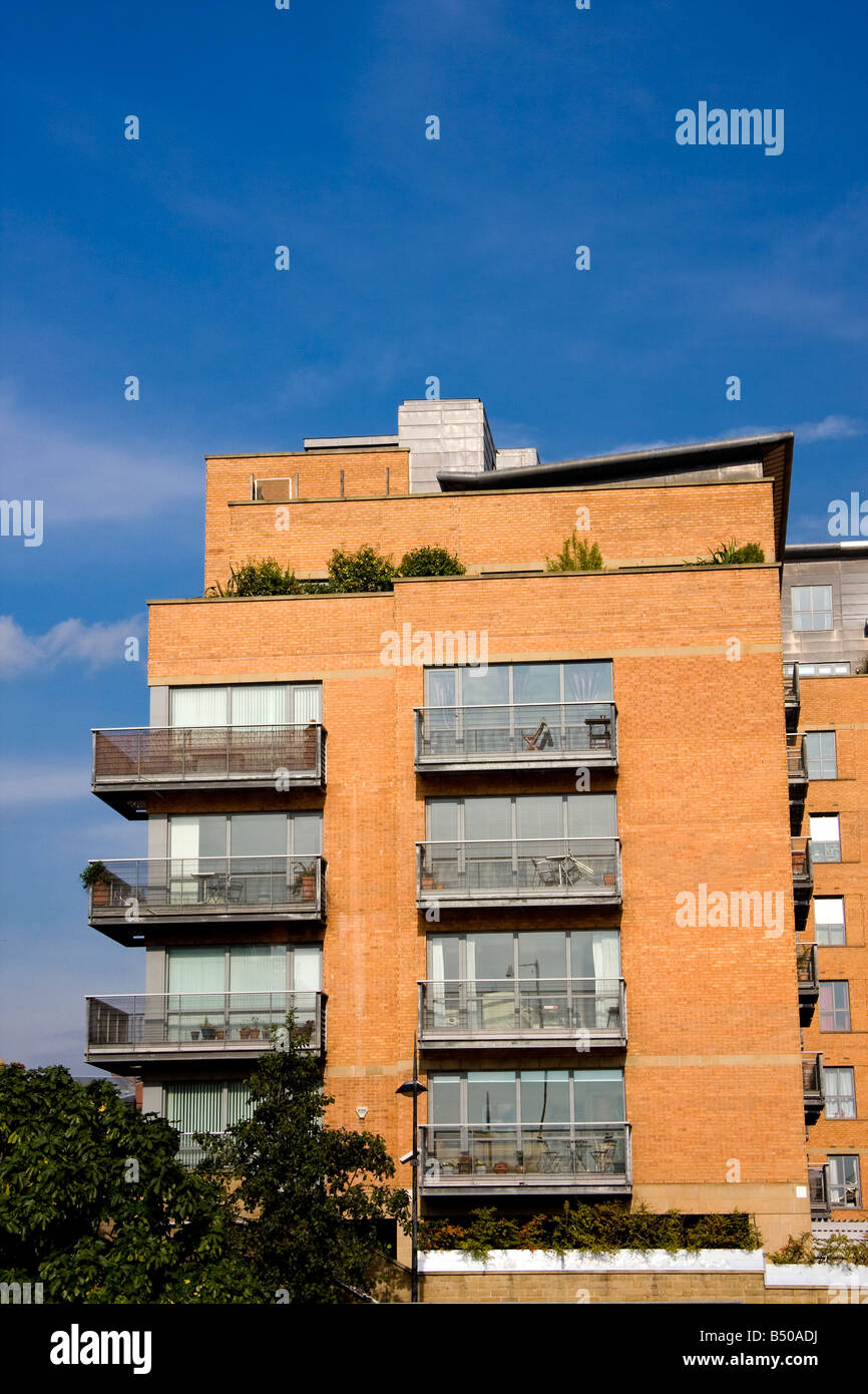 Waterfront apartments Leeds Yorkshire UK Stock Photo Alamy