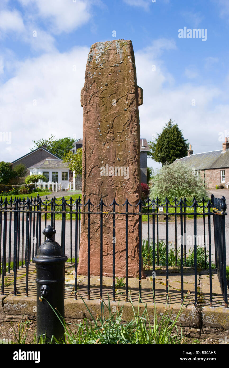 Pictish stone at Fowlis Wester, Scotland Stock Photo