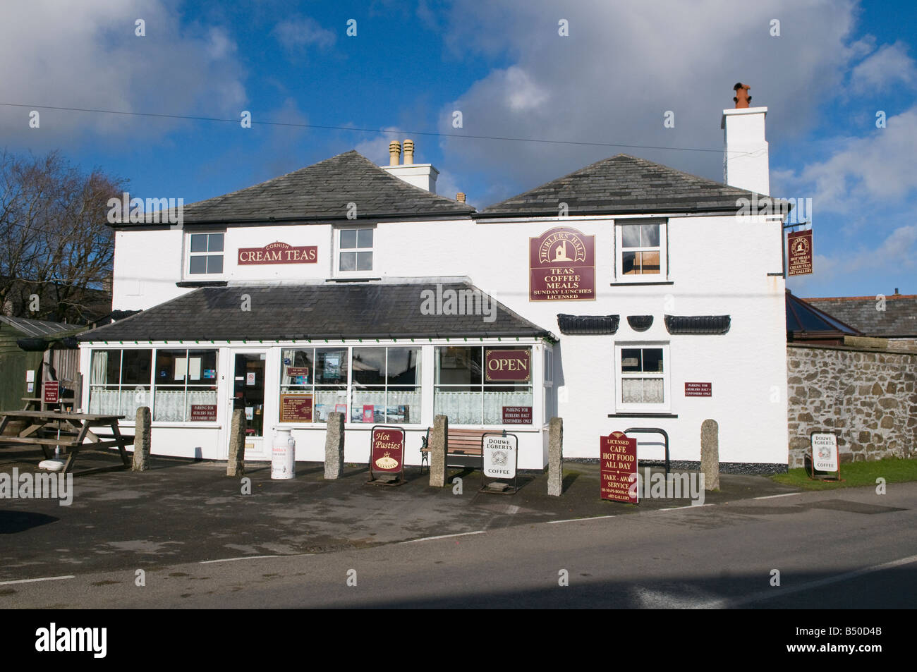 Tea Rooms, Minions, Bodmin Moor, Cornwall Stock Photo