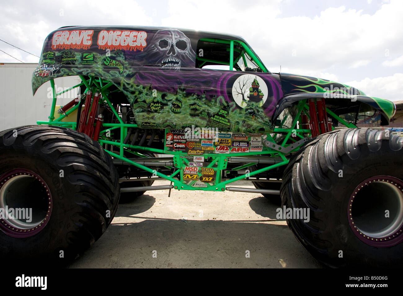 MONSTER TRUCK Grave Digger prior to the Monster Truck Challenge at the
