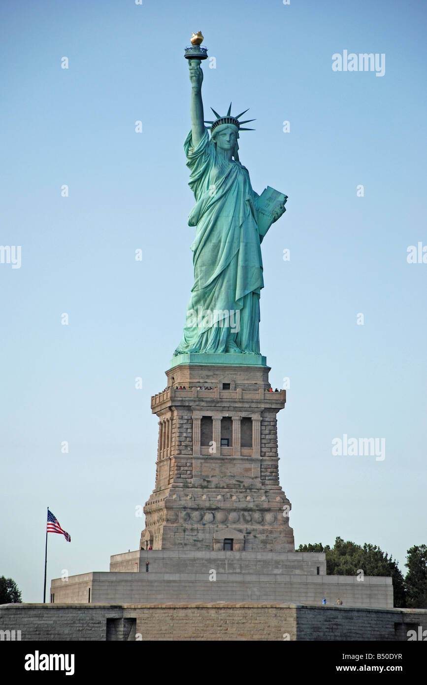 Statue of Liberty New York city harbour entrance Stock Photo Alamy