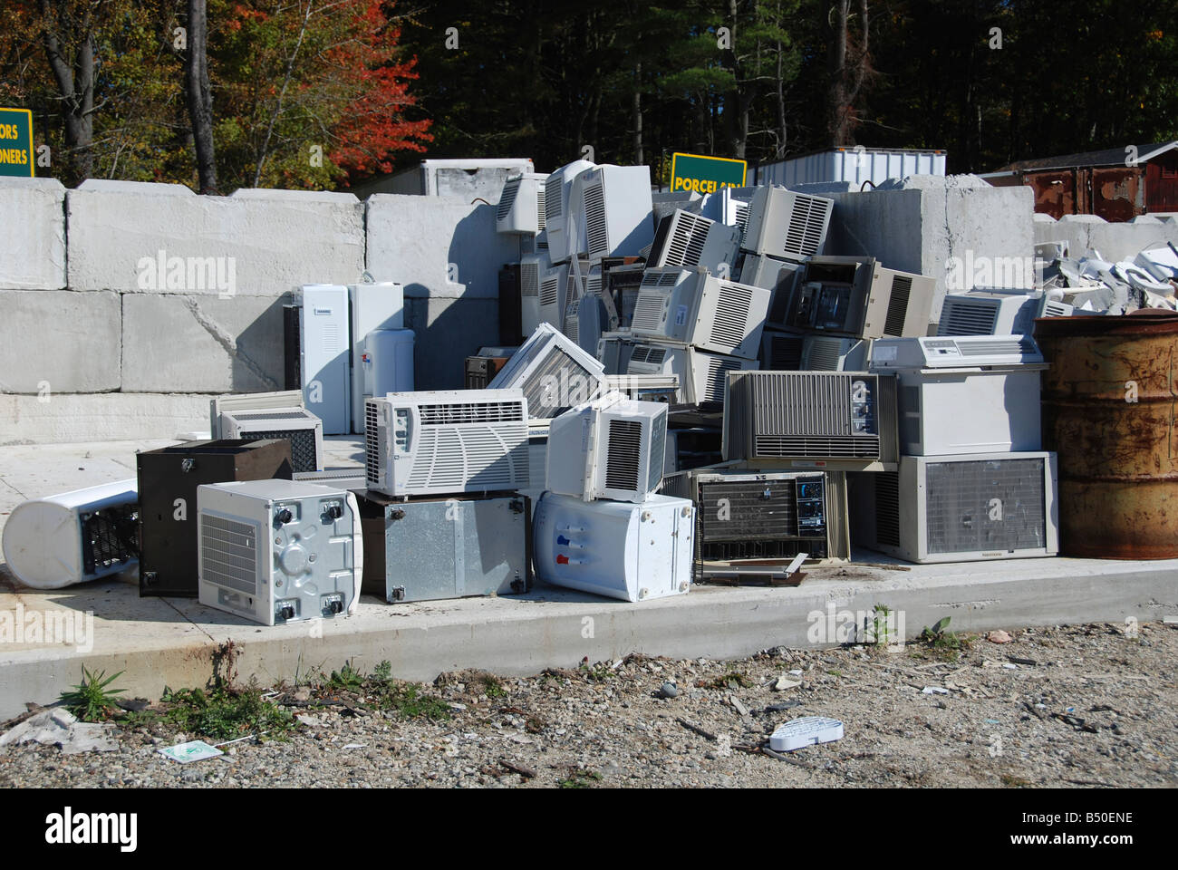 air conditioners to be recycled Stock Photo Alamy