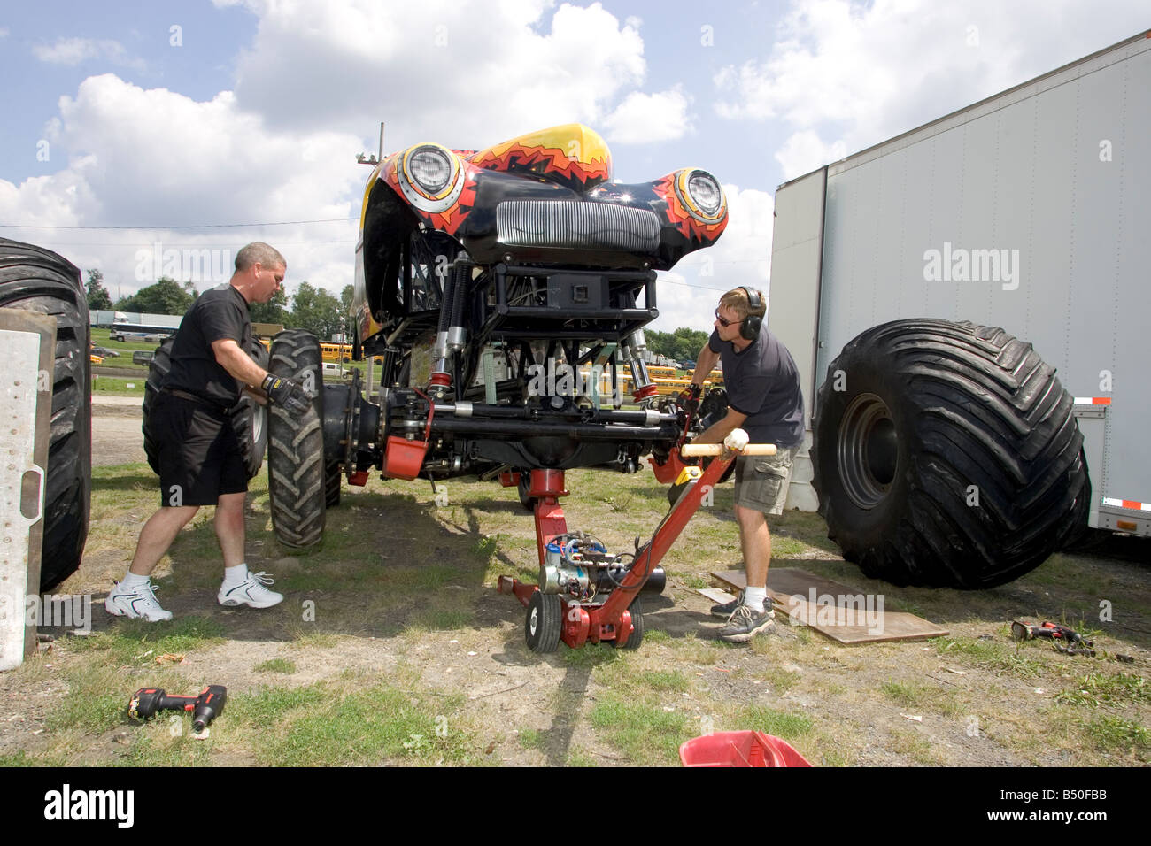 Monster truck Black and White Stock Photos & Images - Alamy