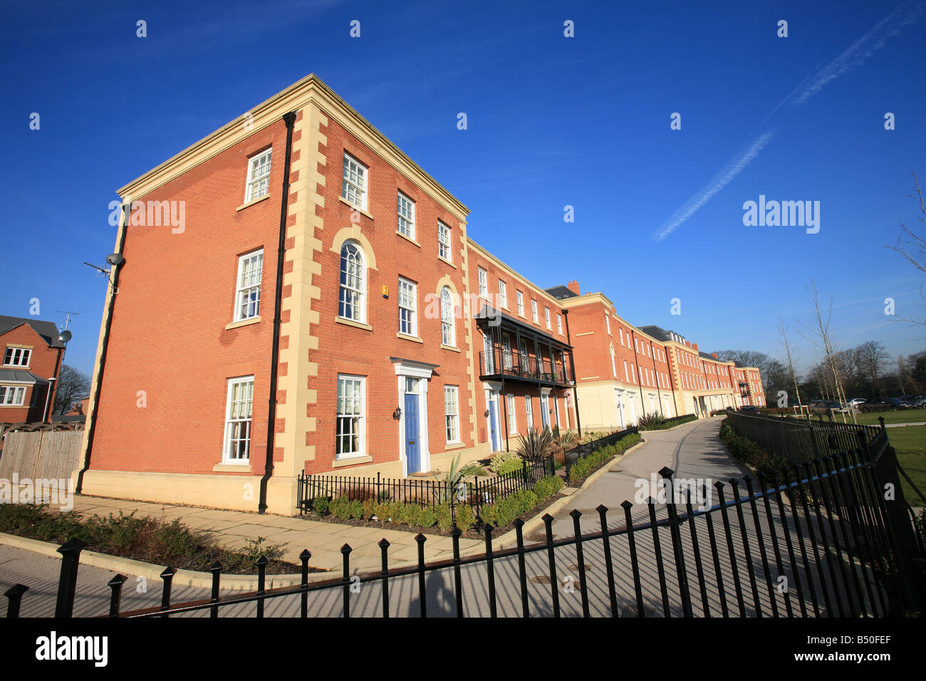 Kensington Oval on Darwin Park In Lichfield Staffordshire Stock Photo