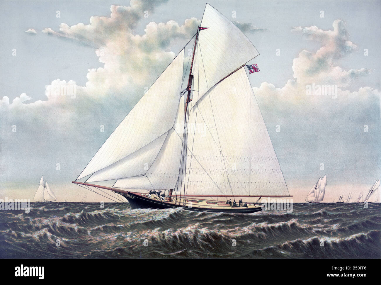A Yacht Race Stock Photo Alamy
