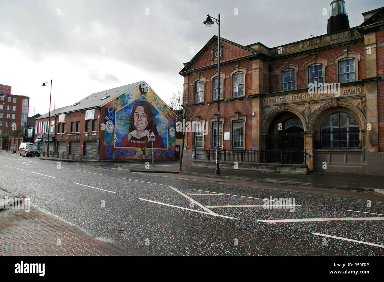 The Bobby Sands mural (on the Sinn Fein head office wall) and Belfast