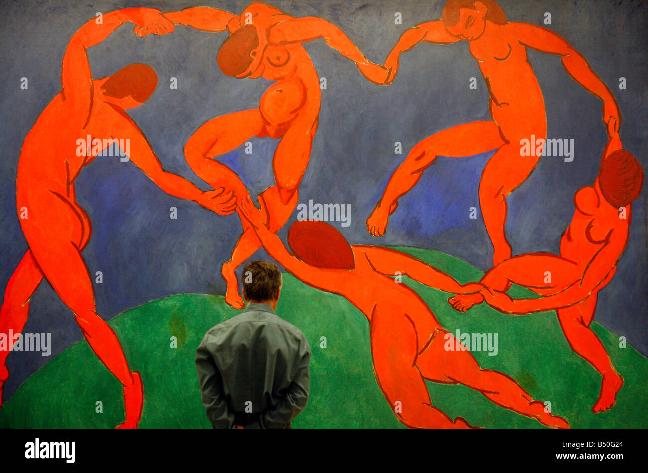 The La Dance painting by Henri Matisse at the State Hermitage Museum St Petersburg Russia Stock Photo