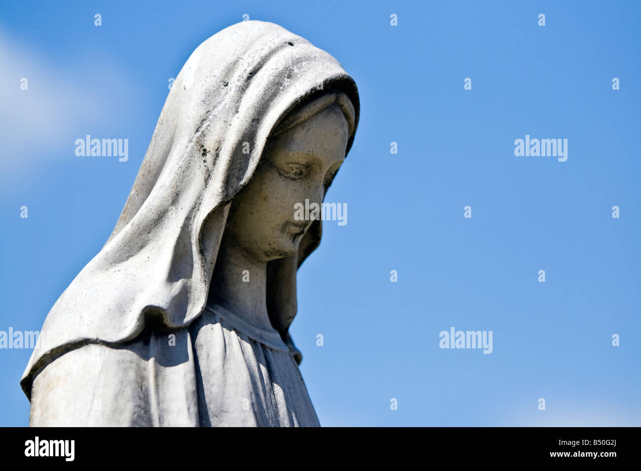 Virgin Mary statue Stock Photo