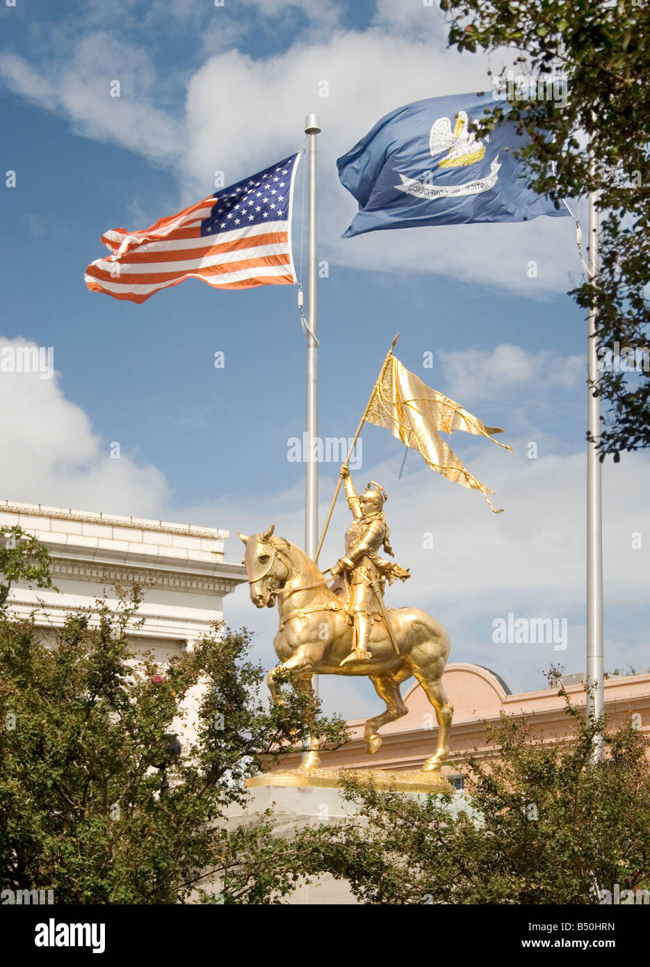 Statue of Joan of Arc in the French Quarter. New Orleans, LA, USA Stock