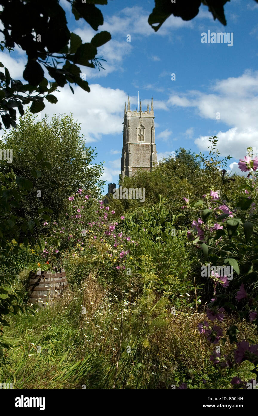 broadclyst church from the garden of clyston mill,Located in an idyllic
