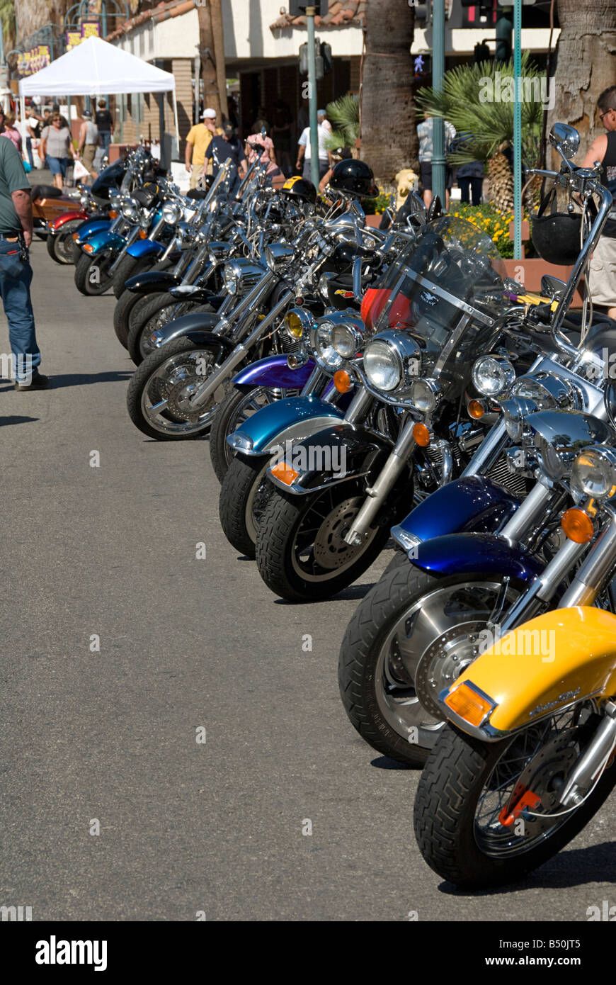Harley-Davidson motorcycles American Heat Palm Springs CA Motorcycle & Hot Rod Weekend Stock Photo