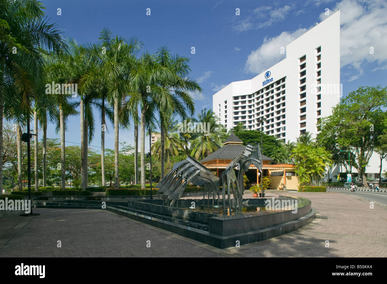 Hilton Hotel in central Kuching Sarawak Malaysia Stock Photo