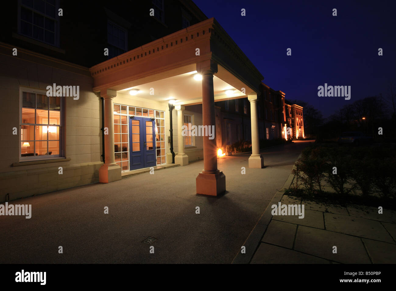 Kensington Oval on Darwin Park In Lichfield Staffordshire at Night