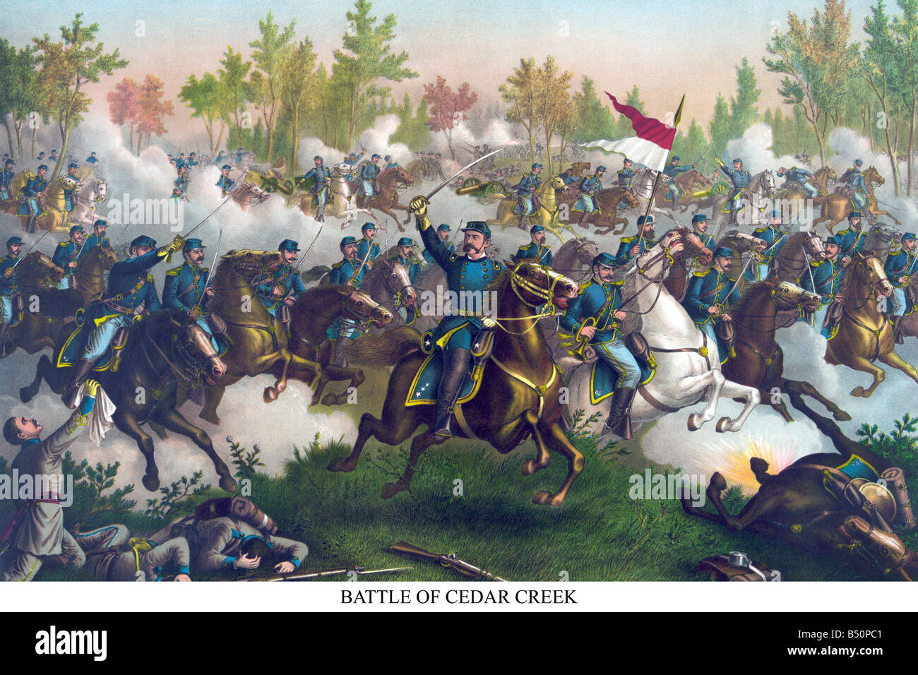 Battle of Cedar Creek - Belle Grove Stock Photo