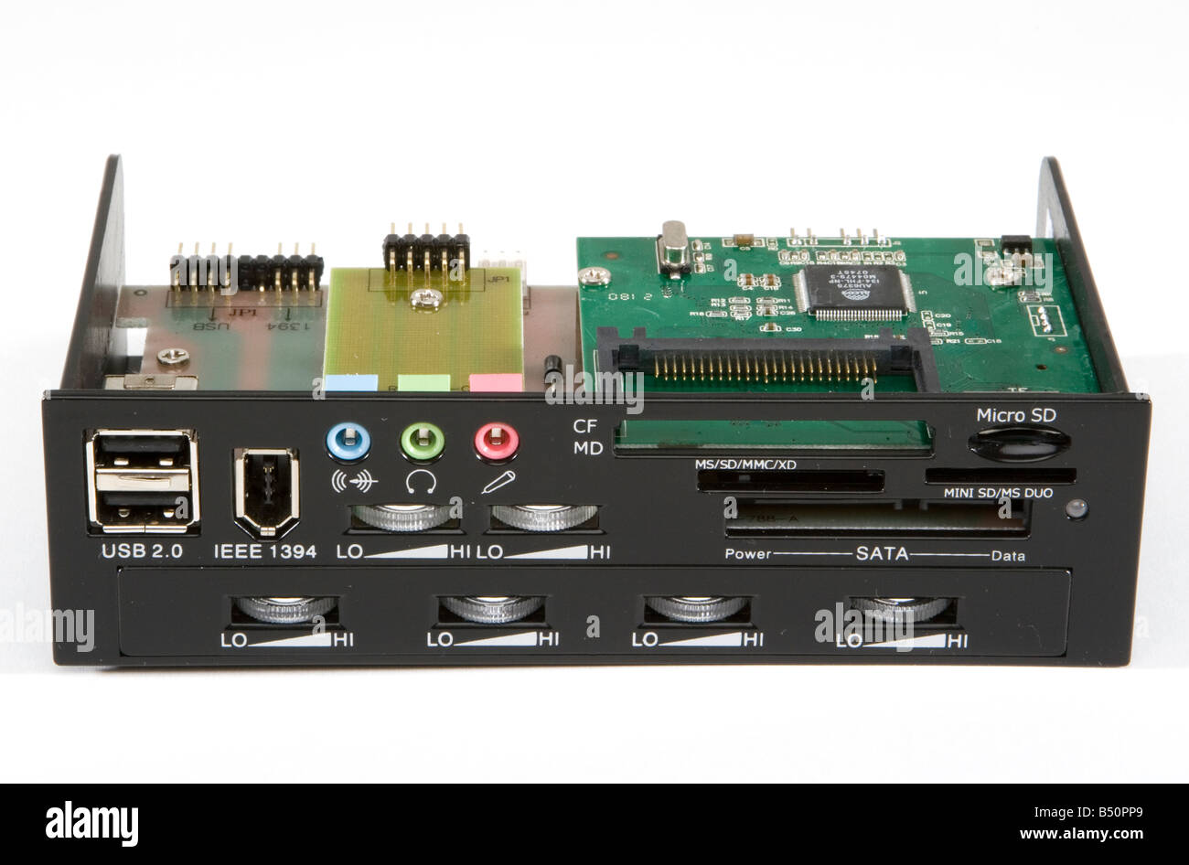 5 inch bay component for personal computer that adds USB ports, IEEE