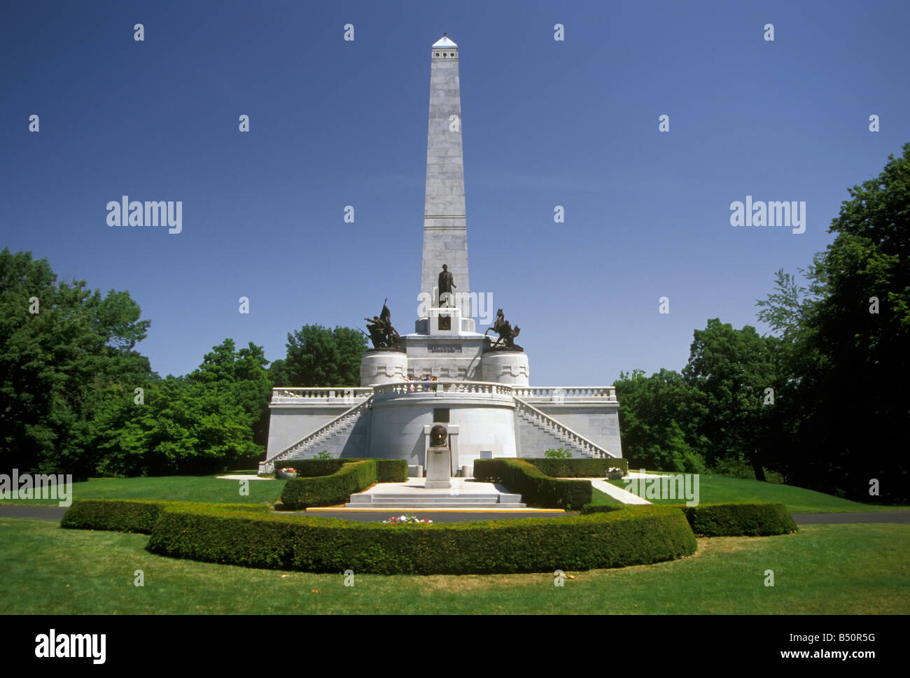 Abraham Lincoln burial tomb Springfield Illinois Stock Photo Alamy
