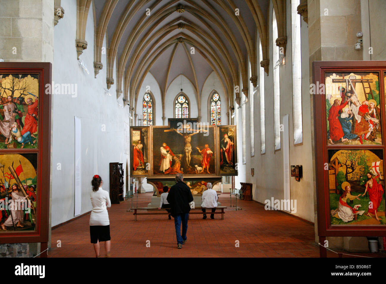 Sep 2008 - The Issenheim Altarpiece in the Unterlinden Museum Colmar Alsace France Stock Photo