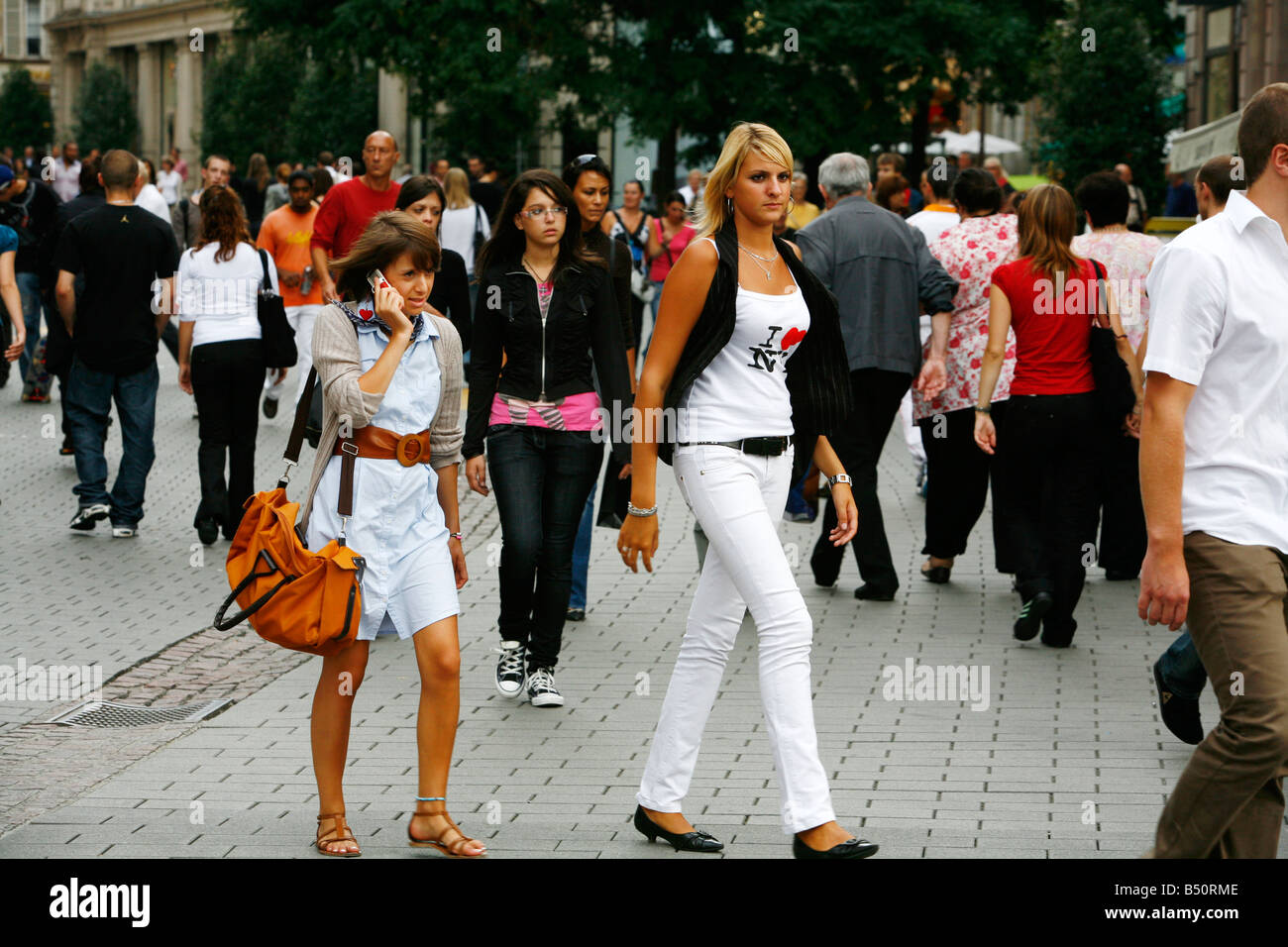 Sep 2008 - Place Kleber Strasbourg Alsace France Stock Photo