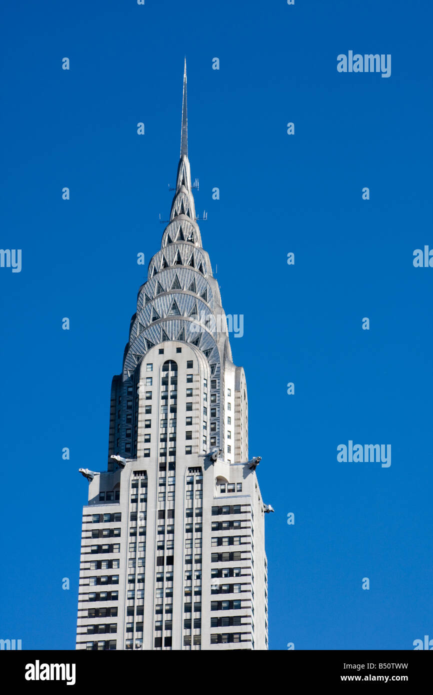 Chrysler Building Crown Stock Photo