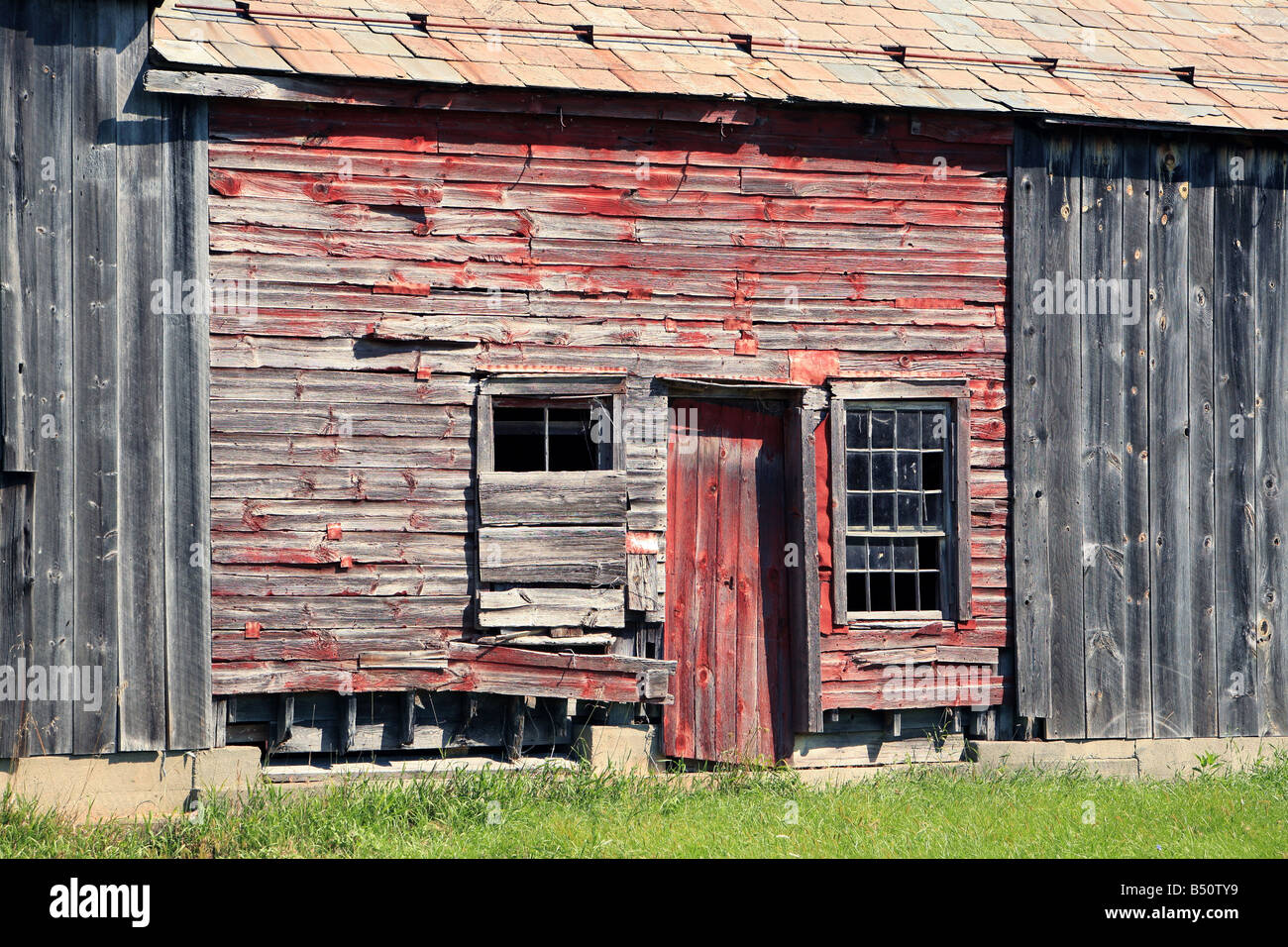 A Very Old Barn In The Adirondack State Park Of New York Stock