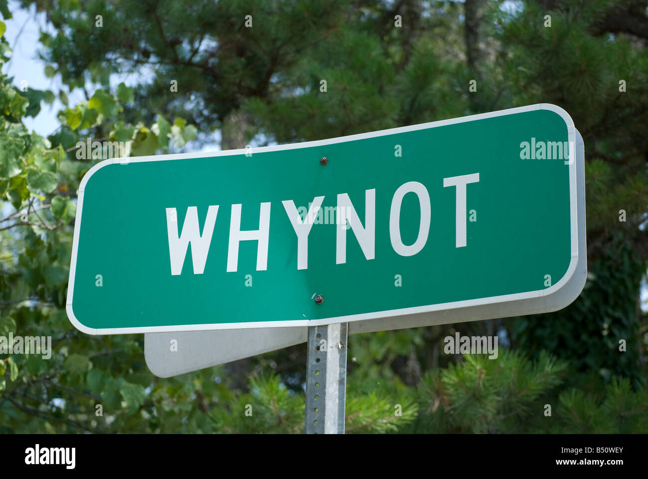 Whynot sign hires stock photography and images Alamy
