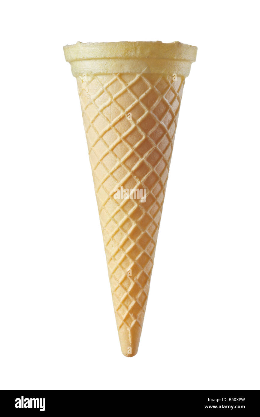 Empty ice cream cone Stock Photo Alamy